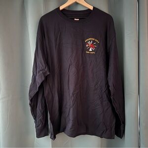 Redwood City Fire Department Navy Men’s Long Sleeve Logo Shirt